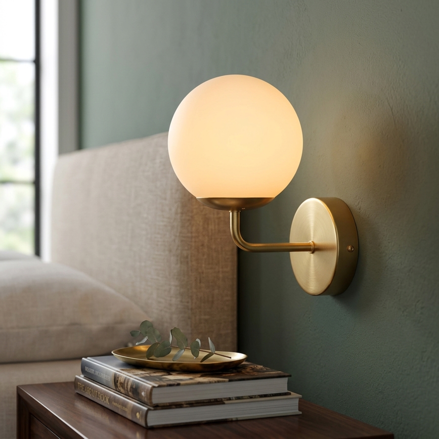 Brilagi - MALIVA Wall lamp 1xE14/15W/230V gold/white