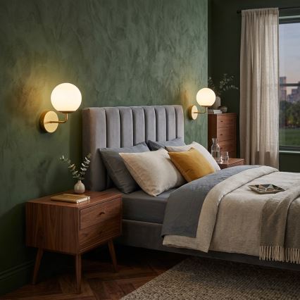 Brilagi - MALIVA Wall lamp 1xE14/15W/230V gold/white