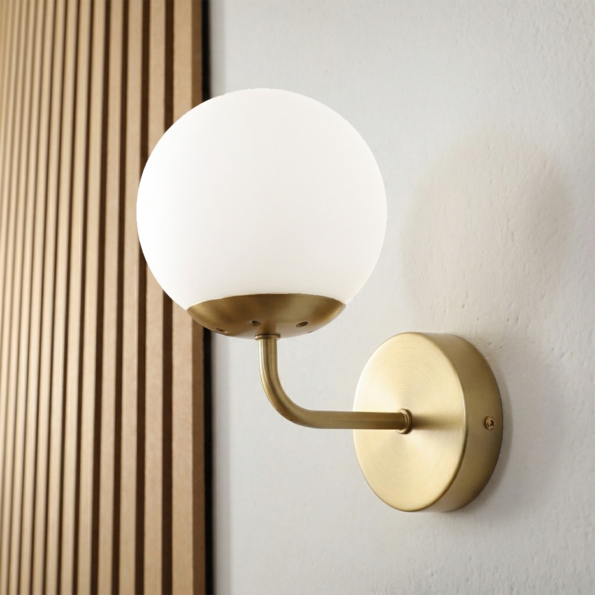 Brilagi - MALIVA Wall lamp 1xE14/15W/230V gold/white
