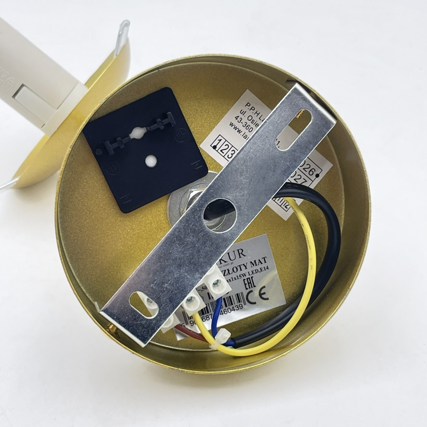 Brilagi - MALIVA Wall lamp 1xE14/15W/230V gold/white