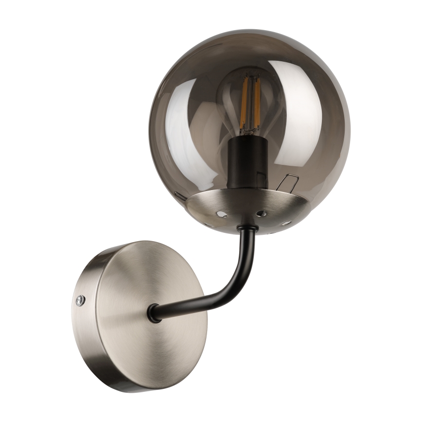 Brilagi - MALIVA Wall light 1xE14/15W/230V matte chrome/smoked