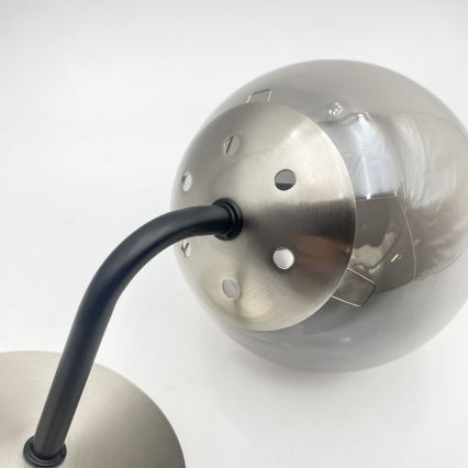 Brilagi - MALIVA Wall light 1xE14/15W/230V matte chrome/smoked