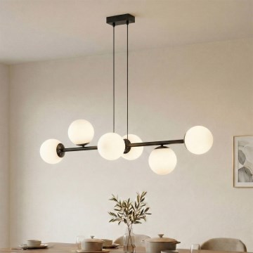 Brilagi - MALONY Cable Pendant Light 6xE14/20W/230V, Black