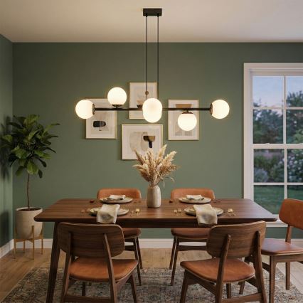 Brilagi - MALONY Cable Pendant Light 6xE14/20W/230V, Black