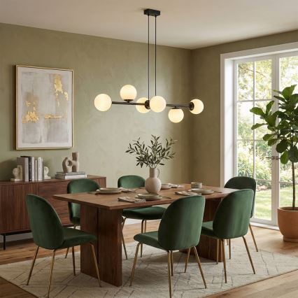 Brilagi - MALONY Cable Pendant Light 6xE14/20W/230V, Black