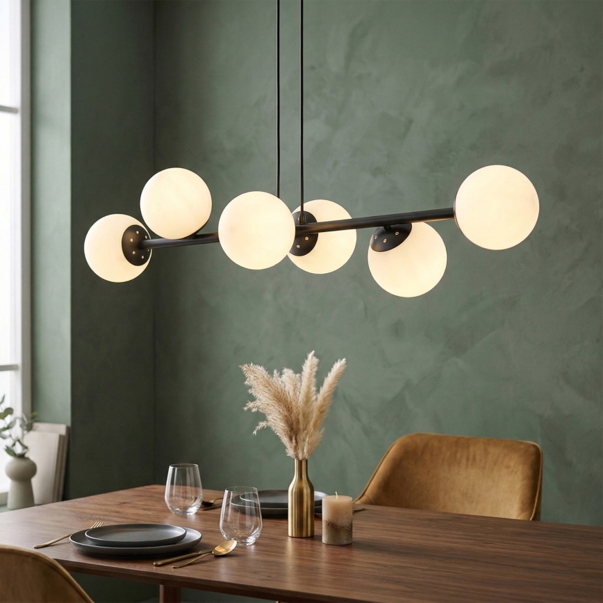 Brilagi - MALONY Cable Pendant Light 6xE14/20W/230V, Black