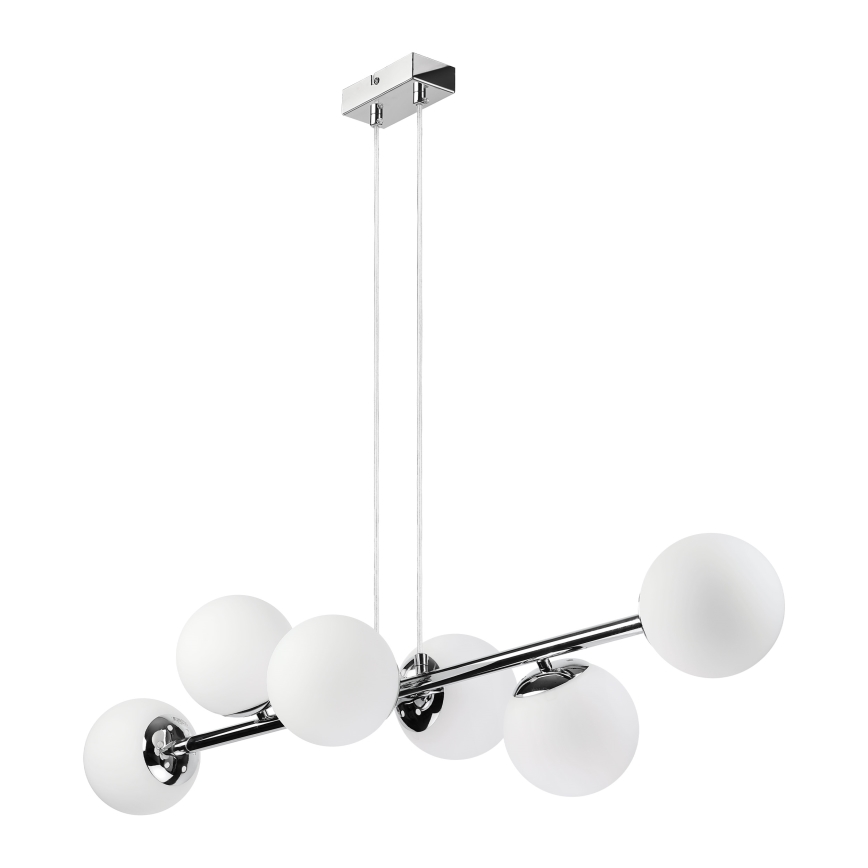 Brilagi - MALONY Cable-Suspended Pendant Light 6xE14/20W/230V Polished Chrome