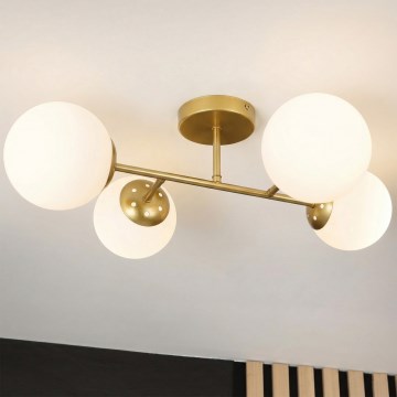 Brilagi - MALONY Flush-Mount Ceiling Light 4xE14/20W/230V, Gold