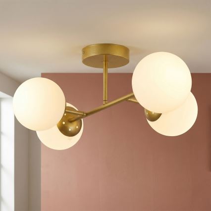 Brilagi - MALONY Flush-Mount Ceiling Light 4xE14/20W/230V, Gold