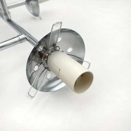 Brilagi - MALONY flush-mount chandelier 4xE14/20W/230V polished chrome