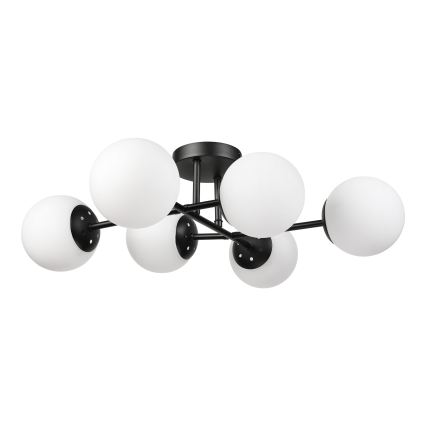 Brilagi - MALONY Flush-Mount Chandelier 6xE14/20W/230V, Black
