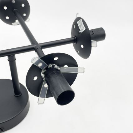 Brilagi - MALONY Flush-Mount Chandelier 6xE14/20W/230V, Black