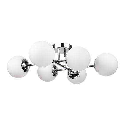 Brilagi - MALONY Flush-Mount Chandelier 6xE14/20W/230V, Polished Chrome