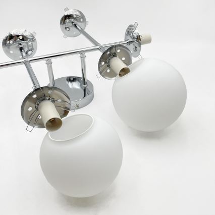 Brilagi - MALONY Flush-Mount Chandelier 6xE14/20W/230V, Polished Chrome