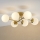 Brilagi - MALONY Flush-mounted chandelier 6xE14/20W/230V gold