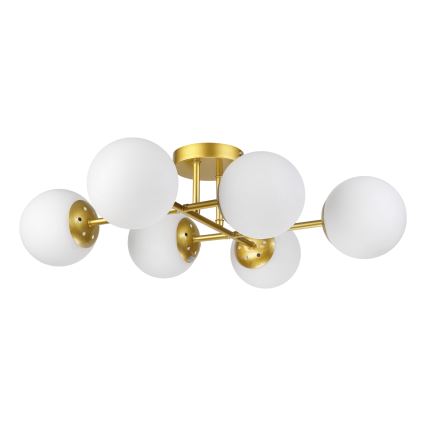 Brilagi - MALONY Flush-mounted chandelier 6xE14/20W/230V gold