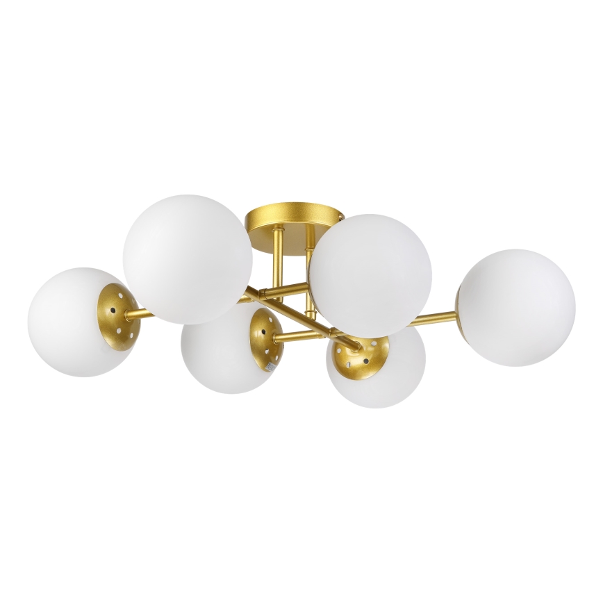 Brilagi - MALONY Flush-mounted chandelier 6xE14/20W/230V gold