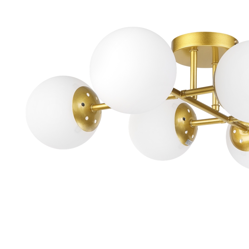 Brilagi - MALONY Flush-mounted chandelier 6xE14/20W/230V gold