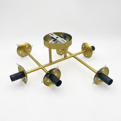 Brilagi - MALONY Flush-mounted chandelier 6xE14/20W/230V gold