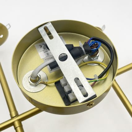 Brilagi - MALONY Flush-mounted chandelier 6xE14/20W/230V gold