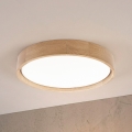 Brilagi - MANAROLA PLAIN LED Ceiling Light 24W/230V, 4000K, Ø 41 cm, Oak