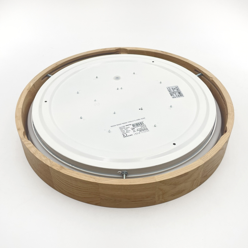 Brilagi - MANAROLA PLAIN LED Ceiling Light 24W/230V, 4000K, Ø 41 cm, Oak