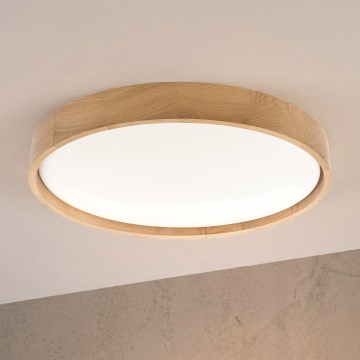 Brilagi - MANAROLA PLAIN LED Ceiling Light 36W 230V 3000K Ø 48 cm Oak