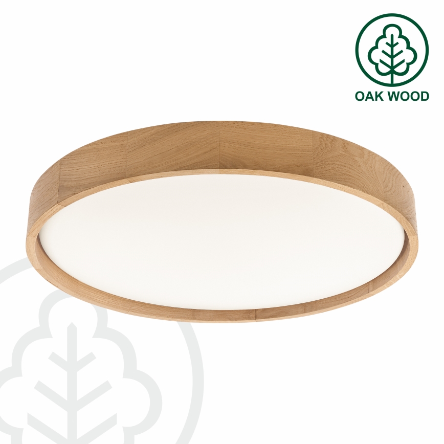 Brilagi - MANAROLA PLAIN LED Ceiling Light 36W 230V 3000K Ø 48 cm Oak