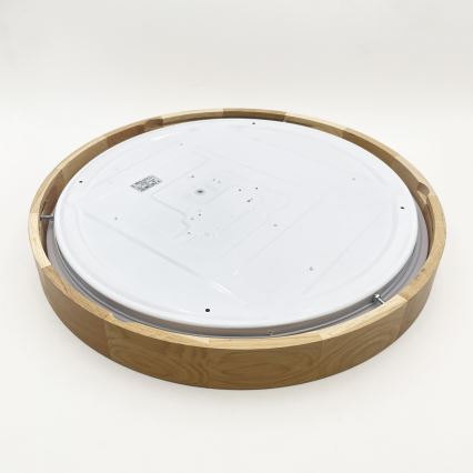Brilagi - Dimmable LED Ceiling Light MANAROLA SMART LED/36W/230V 3000–6000K Wi-Fi Tuya Beacon Ø 51 cm Oak + Remote Control