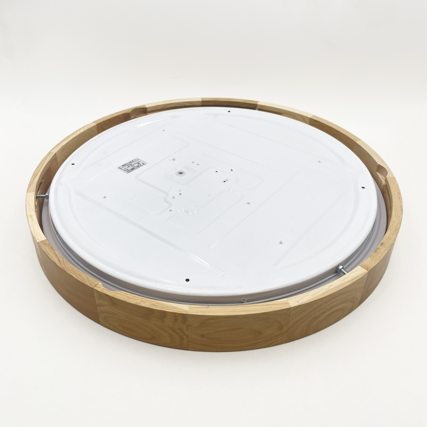 Brilagi - Dimmable LED Ceiling Light MANAROLA SMART LED/36W/230V 3000–6000K Wi-Fi Tuya Beacon Ø 51 cm Oak + Remote Control