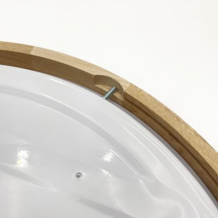 Brilagi - Dimmable LED Ceiling Light MANAROLA SMART LED/36W/230V 3000–6000K Wi-Fi Tuya Beacon Ø 51 cm Oak + Remote Control