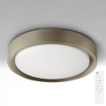 Brilagi - MATTEO Dimmable LED Ceiling Light, 60W/230V, 3000–6500K, Ø 51.5 cm, Taupe + Remote Control