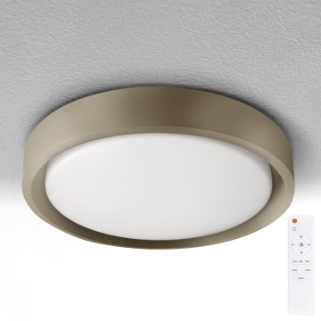 Brilagi - MATTEO Dimmable LED Ceiling Light, 60W/230V, 3000–6500K, Ø 51.5 cm, Taupe + Remote Control