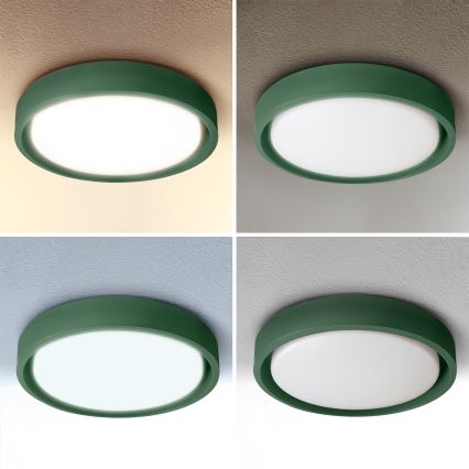 Brilagi - MATTEO LED Dimmable Ceiling Light LED/48W/230V 3000-6500K Ø 41 cm green + remote control