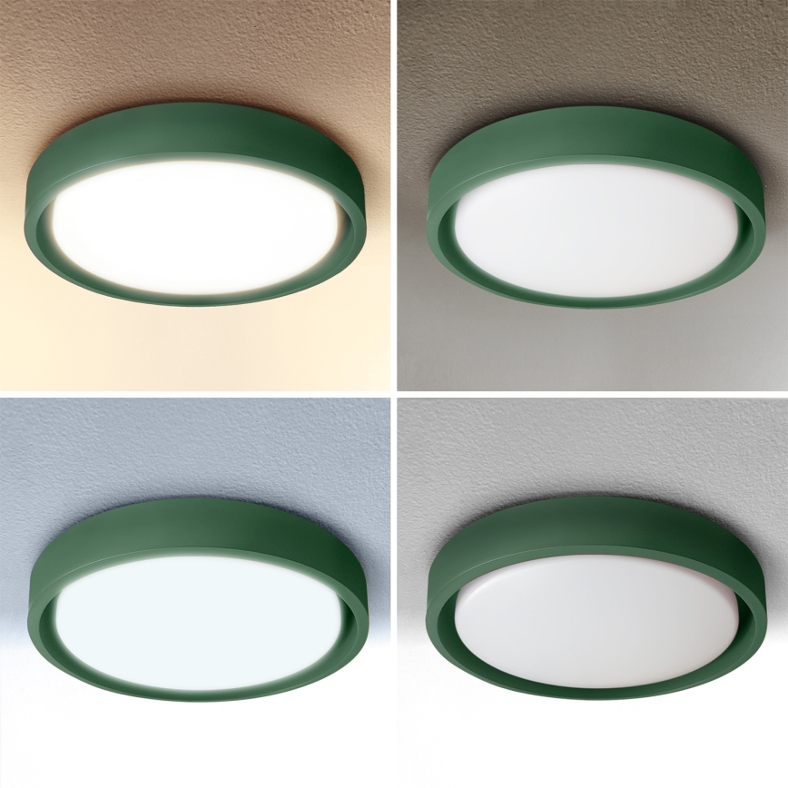 Brilagi - MATTEO LED Dimmable Ceiling Light LED/48W/230V 3000-6500K Ø 41 cm green + remote control