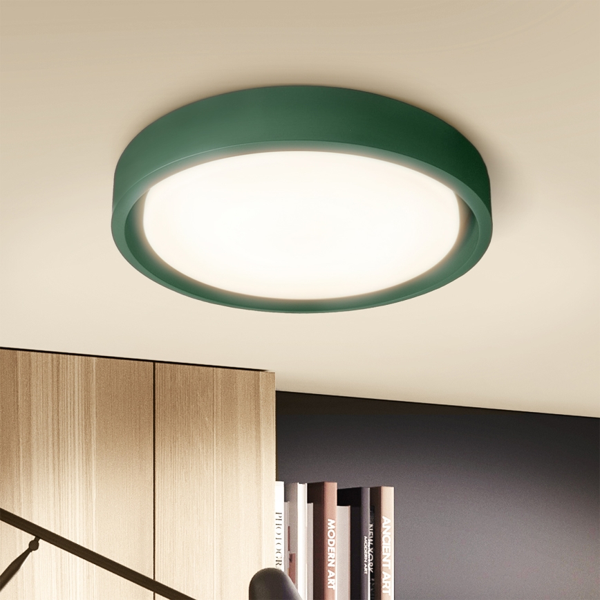 Brilagi - MATTEO LED Dimmable Ceiling Light LED/48W/230V 3000-6500K Ø 41 cm green + remote control