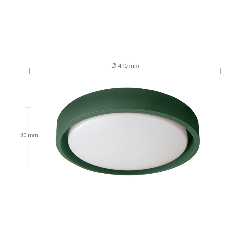 Brilagi - MATTEO LED Dimmable Ceiling Light LED/48W/230V 3000-6500K Ø 41 cm green + remote control