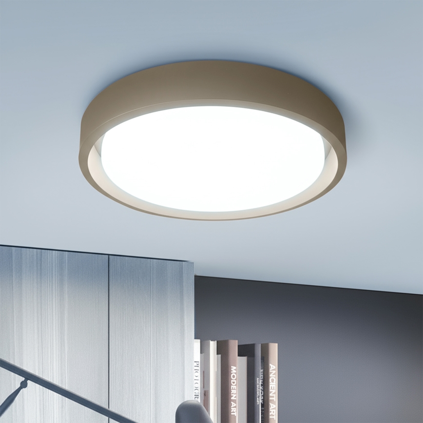 Brilagi - Dimmable LED ceiling light MATTEO LED/48W/230V 3000-6500K Ø 41 cm taupe  + remote control