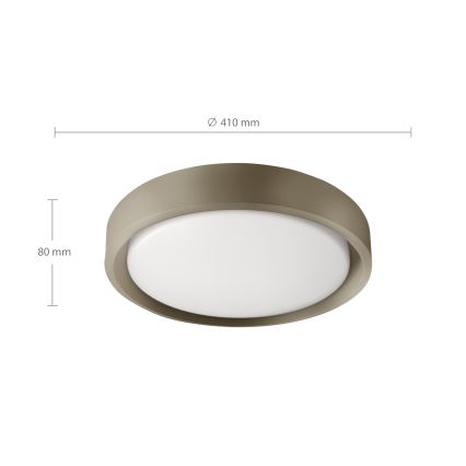 Brilagi - Dimmable LED ceiling light MATTEO LED/48W/230V 3000-6500K Ø 41 cm taupe  + remote control