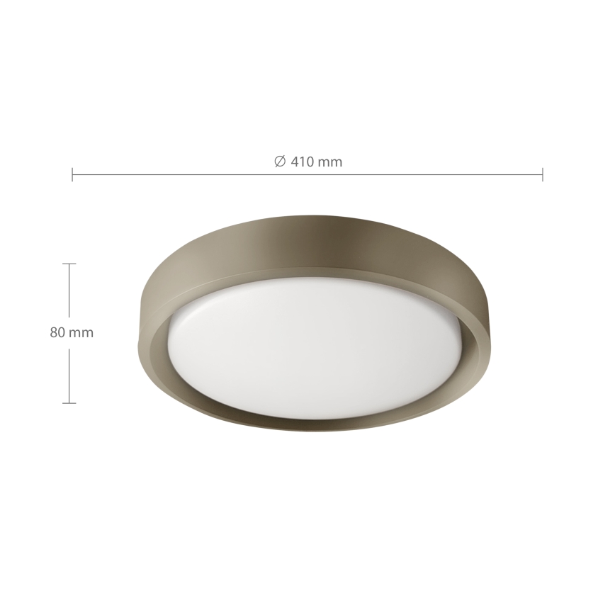 Brilagi - Dimmable LED ceiling light MATTEO LED/48W/230V 3000-6500K Ø 41 cm taupe  + remote control