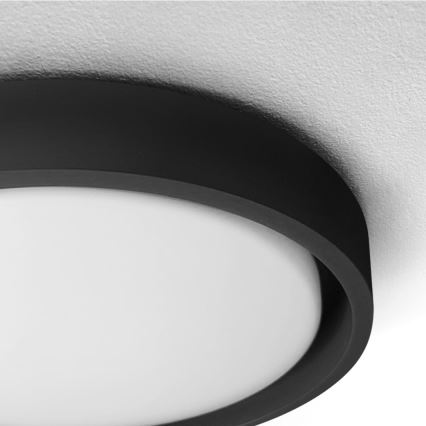 Brilagi - MATTEO LED Ceiling Light, 24W / 230V, Ø 31 cm, Black