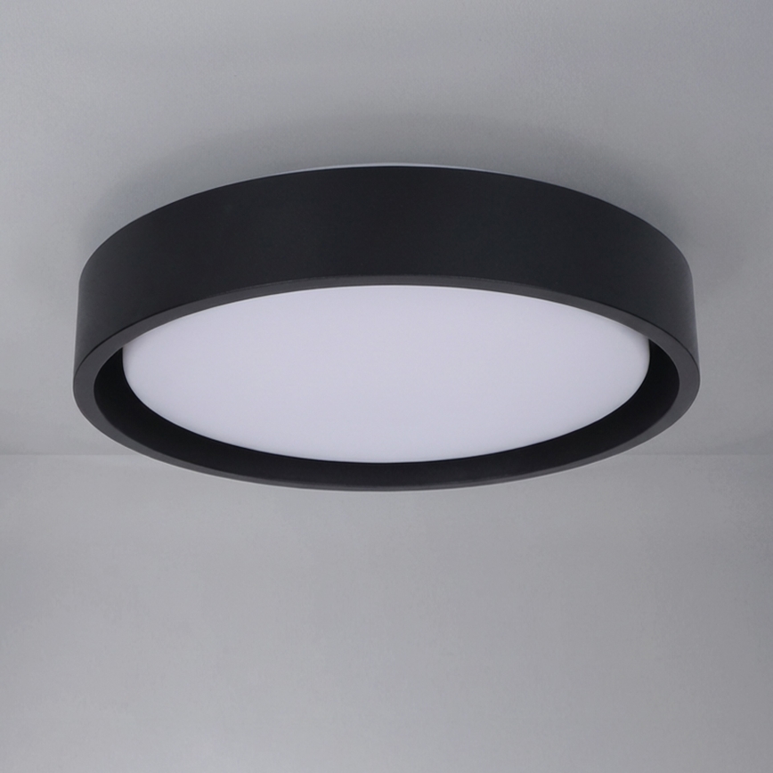 Brilagi - MATTEO LED Ceiling Light, 24W / 230V, Ø 31 cm, Black