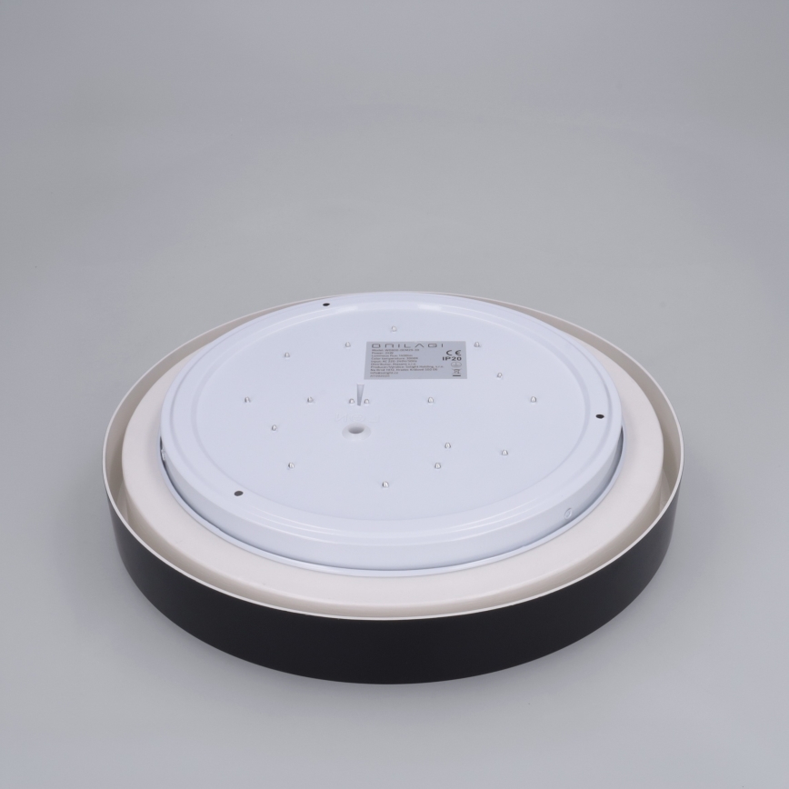 Brilagi - MATTEO LED Ceiling Light, 24W / 230V, Ø 31 cm, Black