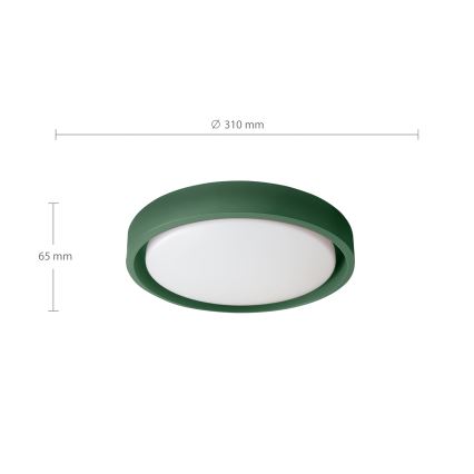 Brilagi - MATTEO LED Ceiling Light LED/24W/230V Ø 31 cm Green