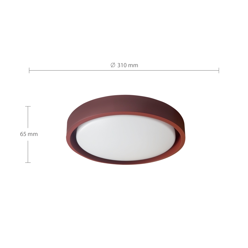 Brilagi - MATTEO LED Ceiling Light LED/24W/230V Ø 31 cm Red
