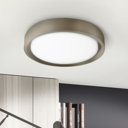 Brilagi - MATTEO LED Ceiling Light LED/24W/230V Ø 31 cm taupe