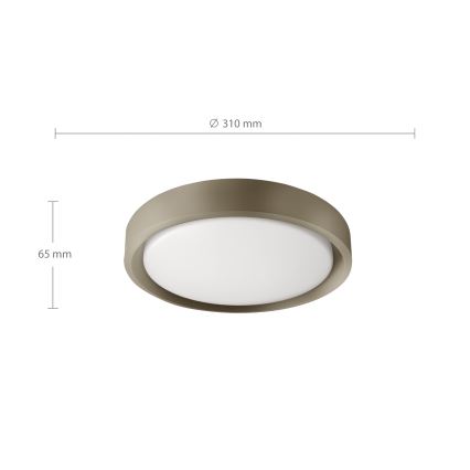 Brilagi - MATTEO LED Ceiling Light LED/24W/230V Ø 31 cm taupe