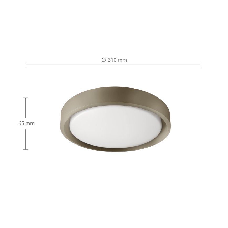 Brilagi - MATTEO LED Ceiling Light LED/24W/230V Ø 31 cm taupe