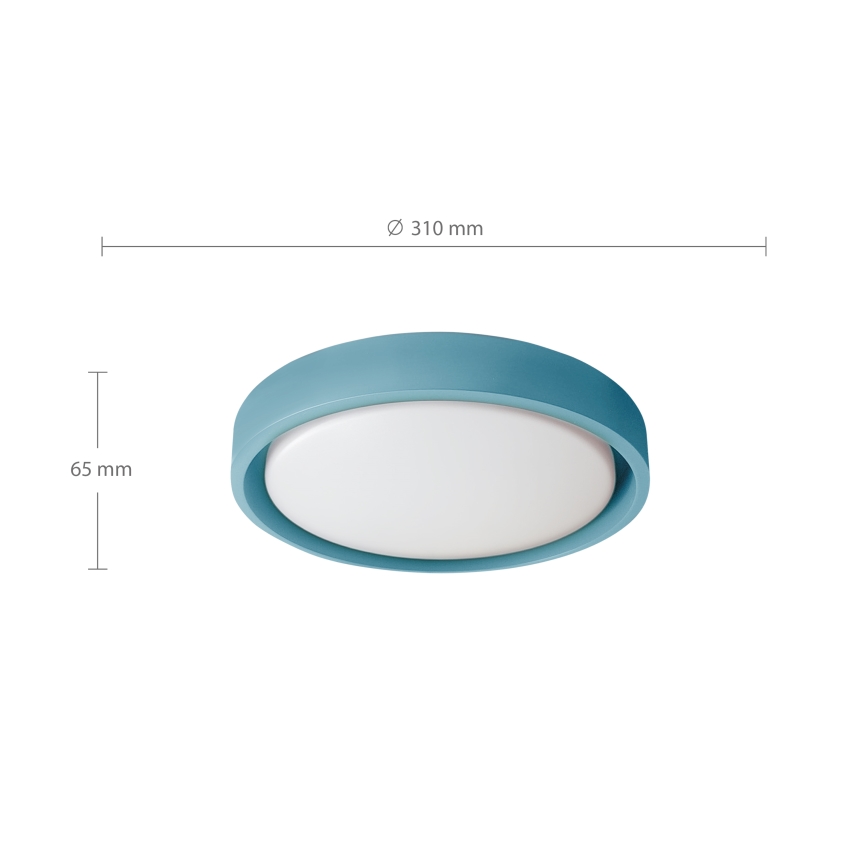 Brilagi - MATTEO LED Ceiling Light LED/24W/230V Ø 31 cm Turquoise