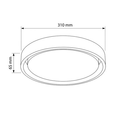 Brilagi - MATTEO LED Ceiling Light LED/24W/230V Ø 31 cm Turquoise